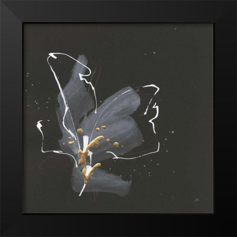 Modern Flower III Black Modern Wood Framed Art Print by Paschke, Chris