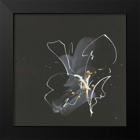 Modern Flower IV Black Modern Wood Framed Art Print by Paschke, Chris