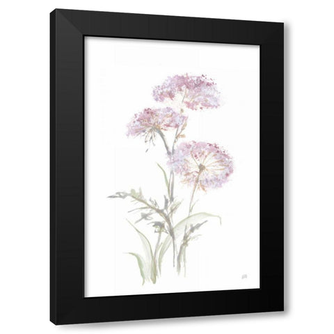 Tall Queen Annes Lace III Black Modern Wood Framed Art Print with Double Matting by Paschke, Chris