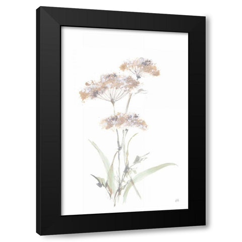 Tall Queen Annes Lace IV Black Modern Wood Framed Art Print with Double Matting by Paschke, Chris