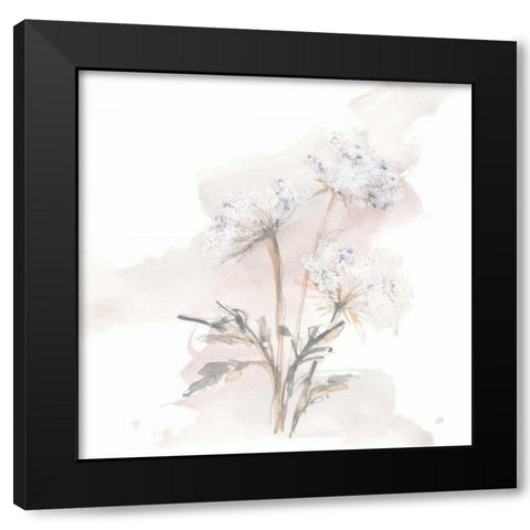 Queen Annes Lace I Black Modern Wood Framed Art Print by Paschke, Chris