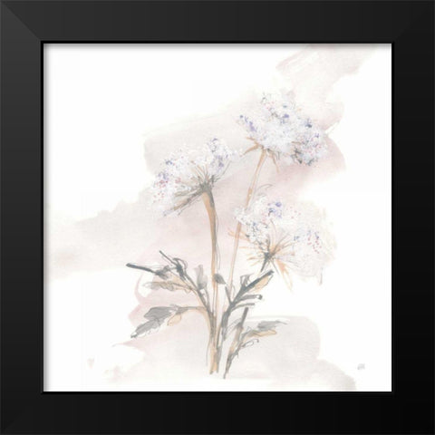 Queen Annes Lace I Black Modern Wood Framed Art Print by Paschke, Chris