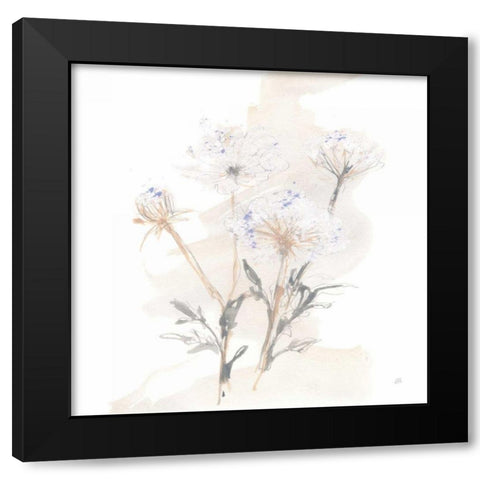 Queen Annes Lace II Black Modern Wood Framed Art Print by Paschke, Chris