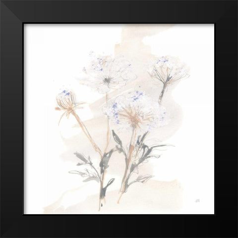Queen Annes Lace II Black Modern Wood Framed Art Print by Paschke, Chris