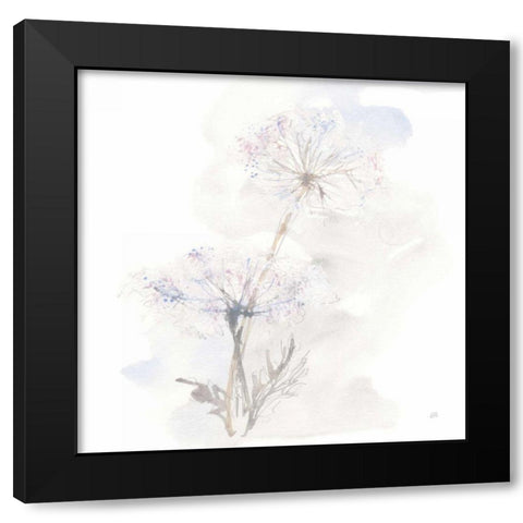 Queen Annes Lace III Black Modern Wood Framed Art Print by Paschke, Chris