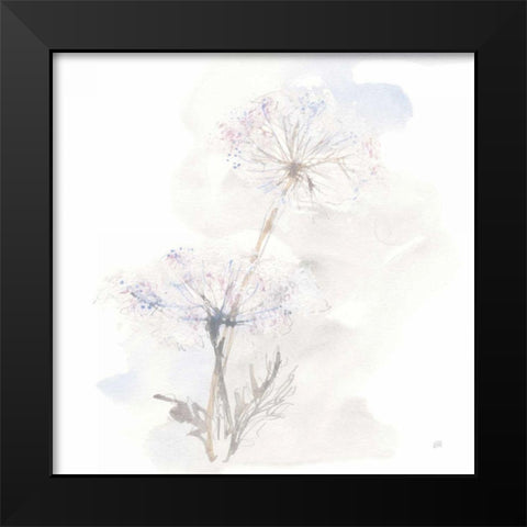 Queen Annes Lace III Black Modern Wood Framed Art Print by Paschke, Chris