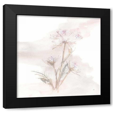 Queen Annes Lace IV Black Modern Wood Framed Art Print with Double Matting by Paschke, Chris