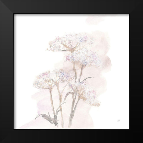 Queen Annes Lace V Black Modern Wood Framed Art Print by Paschke, Chris