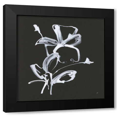 Wildflowers II Black Modern Wood Framed Art Print with Double Matting by Paschke, Chris
