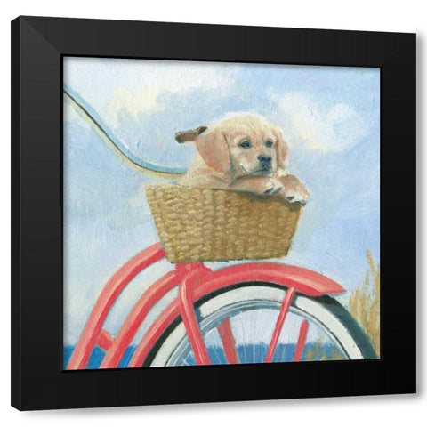 Beach Ride V Black Modern Wood Framed Art Print with Double Matting by Wiens, James