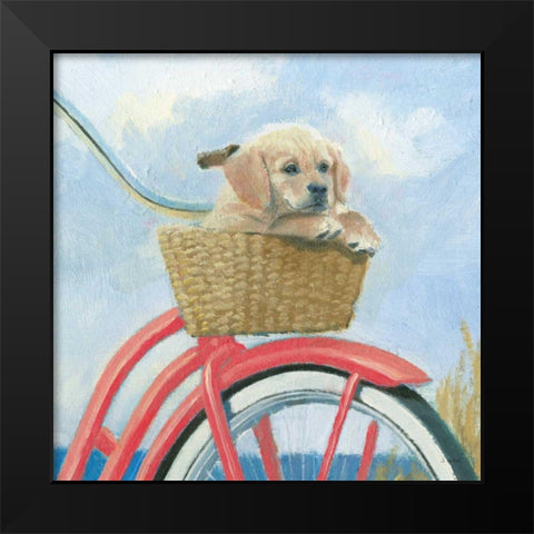 Beach Ride V Black Modern Wood Framed Art Print by Wiens, James