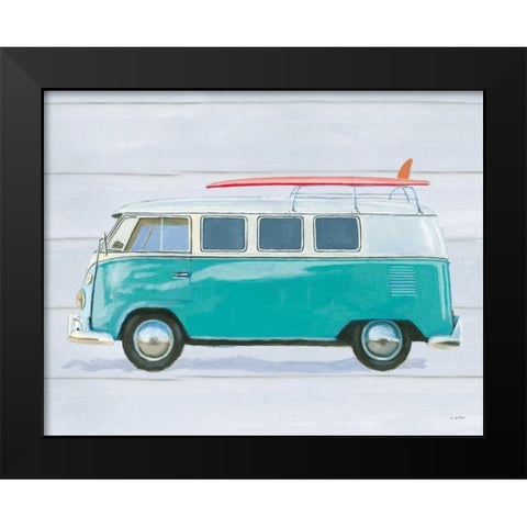 Beach Ride X Black Modern Wood Framed Art Print by Wiens, James