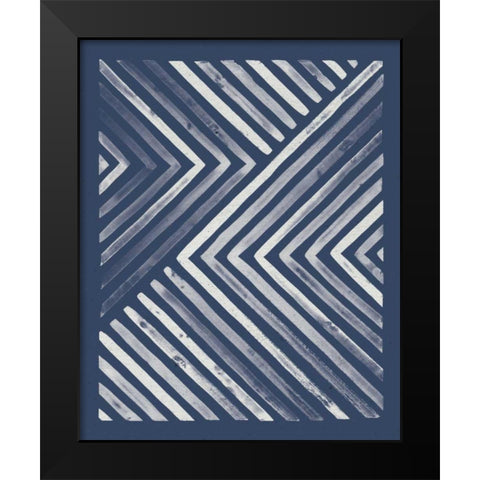 Blue Sunset I Black Modern Wood Framed Art Print by Marshall, Laura