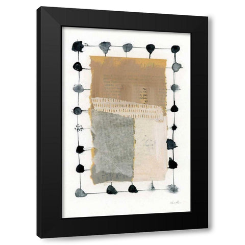 Neutral Collage II Black Modern Wood Framed Art Print by Horn, Laura