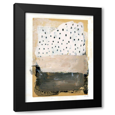Neutral Collage III Black Modern Wood Framed Art Print by Horn, Laura