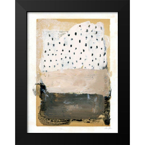 Neutral Collage III Black Modern Wood Framed Art Print by Horn, Laura