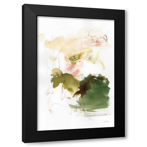 Palette of Spring II Black Modern Wood Framed Art Print with Double Matting by Horn, Laura
