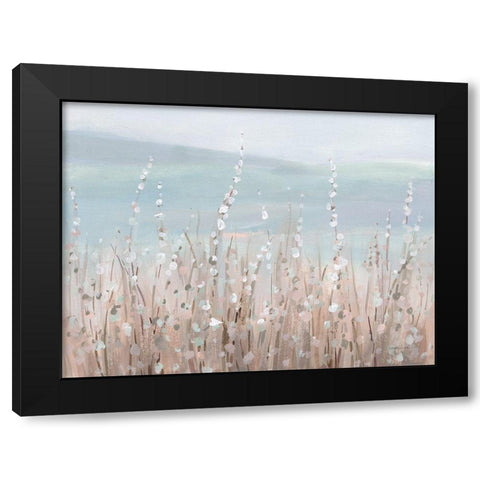 Coastal Morning Blooms Black Modern Wood Framed Art Print with Double Matting by Nai, Danhui