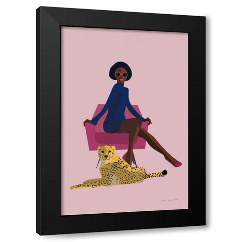 Wild Lounge II Grandeur Black Modern Wood Framed Art Print by Escalante, Omar