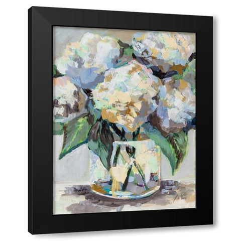 Beach House Bouquet Black Modern Wood Framed Art Print with Double Matting by Vertentes, Jeanette