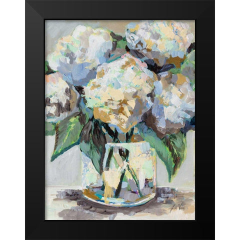 Beach House Bouquet Black Modern Wood Framed Art Print by Vertentes, Jeanette