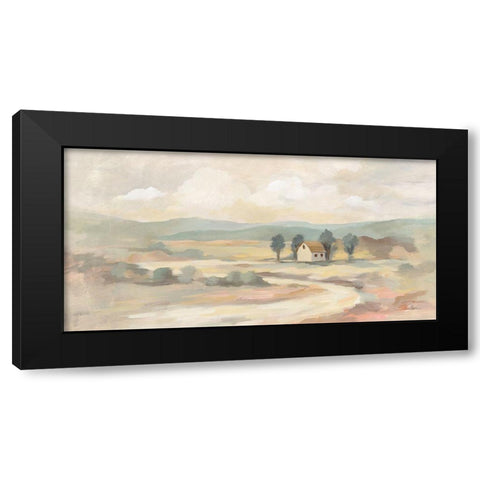 White Road Black Modern Wood Framed Art Print by Vassileva, Silvia