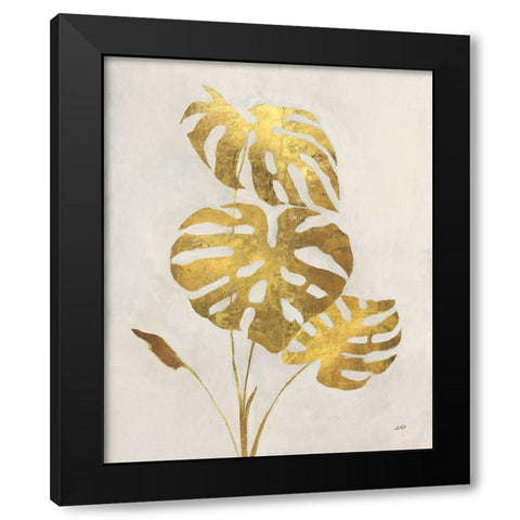 Gilded Palm Botanical I Black Modern Wood Framed Art Print by Purinton, Julia