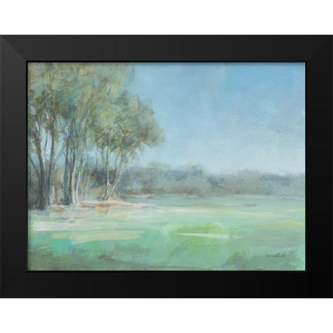 High Summer Field Black Modern Wood Framed Art Print by Nai, Danhui