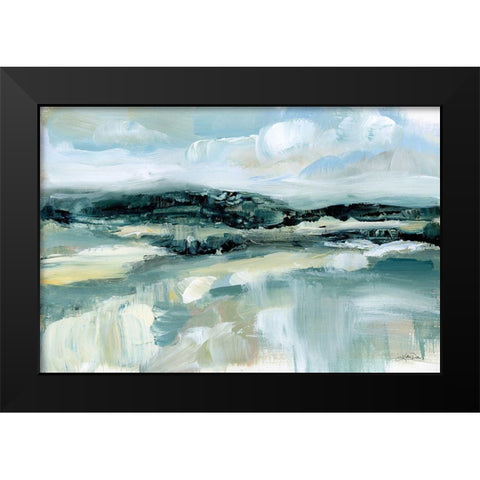 Clouds at Hilltop Black Modern Wood Framed Art Print by Pete, Katrina