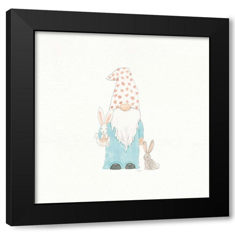 Easter Gnomes I Black Modern Wood Framed Art Print with Double Matting by Jackson, Jenaya