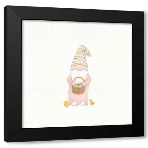 Easter Gnomes II Black Modern Wood Framed Art Print by Jackson, Jenaya