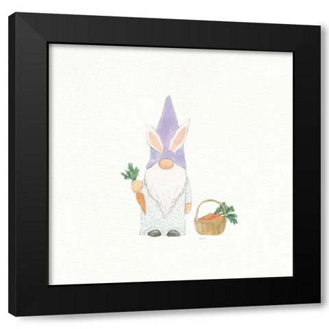 Easter Gnomes IV Black Modern Wood Framed Art Print by Jackson, Jenaya