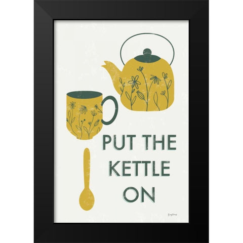 Retro Kitchen Coffee IV Black Modern Wood Framed Art Print by Thorns, Becky
