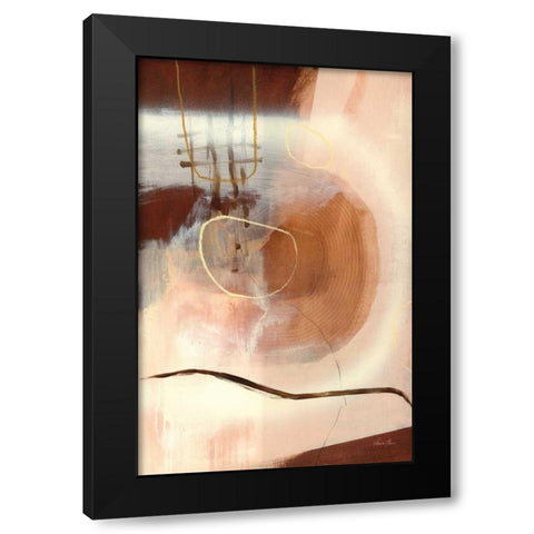 Sticks and Stones Black Modern Wood Framed Art Print with Double Matting by Horn, Laura