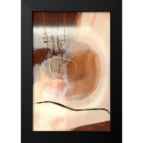 Sticks and Stones Black Modern Wood Framed Art Print by Horn, Laura