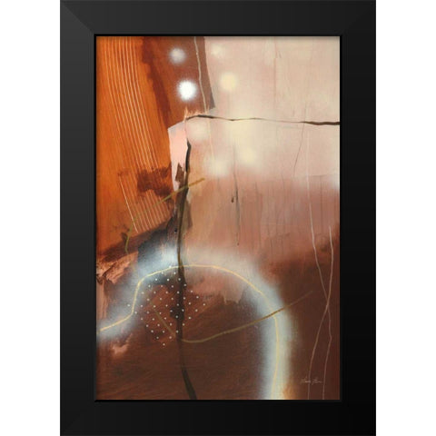 Walking in the Woods Black Modern Wood Framed Art Print by Horn, Laura