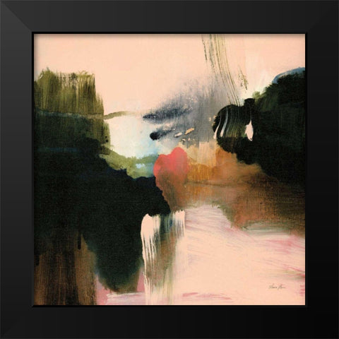 Deep Creek Black Modern Wood Framed Art Print by Horn, Laura