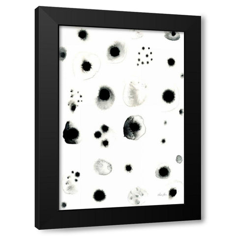 Delicate Black Modern Wood Framed Art Print by Horn, Laura