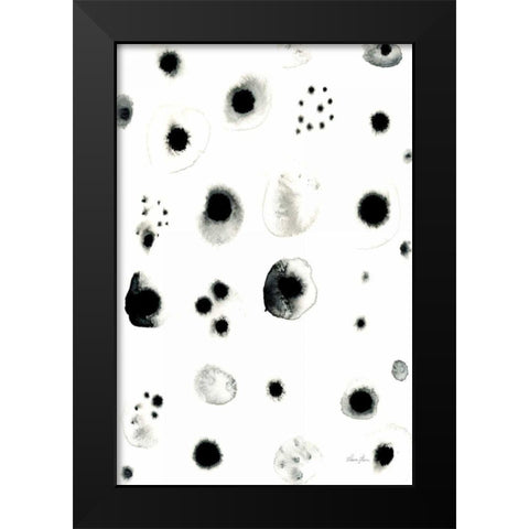Delicate Black Modern Wood Framed Art Print by Horn, Laura
