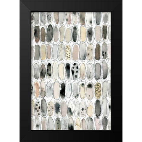 Spirited Black Modern Wood Framed Art Print by Horn, Laura