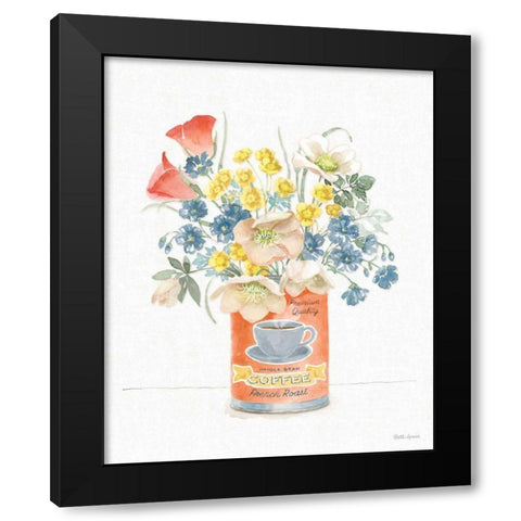 Gardenscape II Black Modern Wood Framed Art Print with Double Matting by Grove, Beth