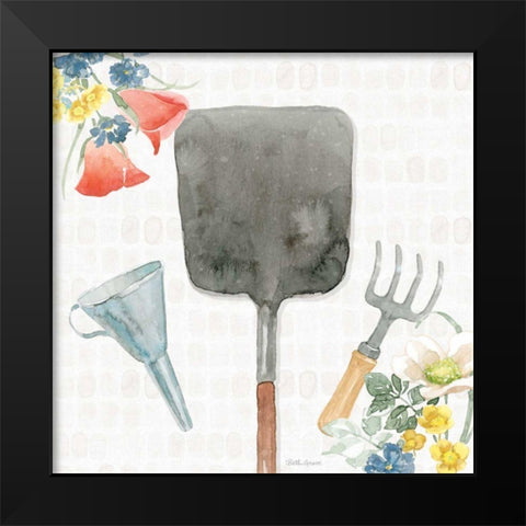 Gardenscape V Black Modern Wood Framed Art Print by Grove, Beth