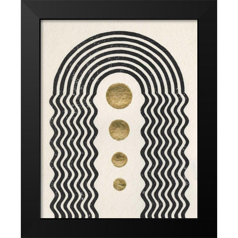 Good Vibrations I Black Modern Wood Framed Art Print by Hershey, Moira