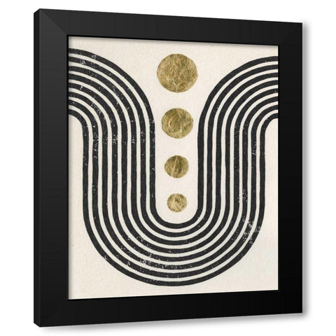 Good Vibrations II Black Modern Wood Framed Art Print with Double Matting by Hershey, Moira