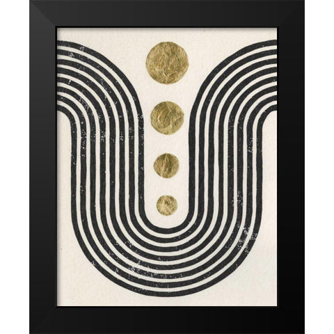 Good Vibrations II Black Modern Wood Framed Art Print by Hershey, Moira