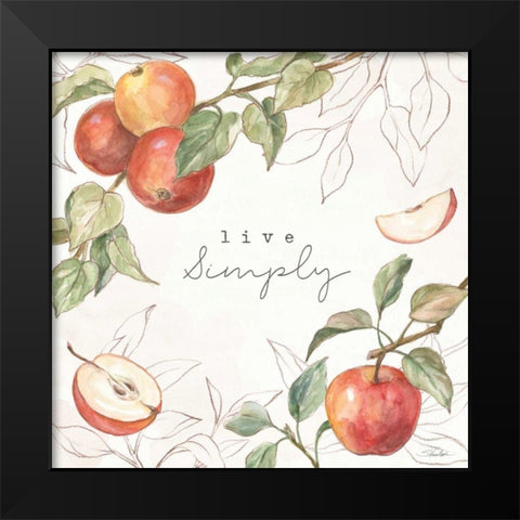 In the Orchard II Black Modern Wood Framed Art Print by Vassileva, Silvia