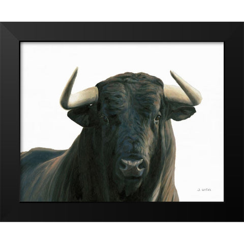 Bullish Black Modern Wood Framed Art Print by Wiens, James