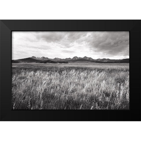Sawtooth Mountains Idaho II BW Black Modern Wood Framed Art Print by Majchrowicz, Alan
