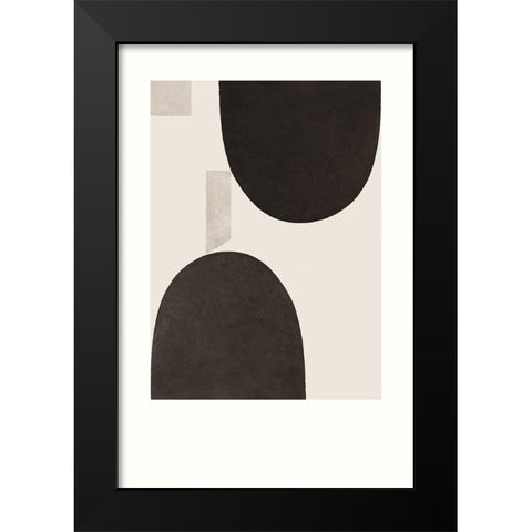 Half Domes II Black Modern Wood Framed Art Print by Wild Apple Portfolio