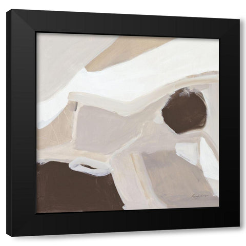 Graze Warm Black Modern Wood Framed Art Print by Munger, Pamela